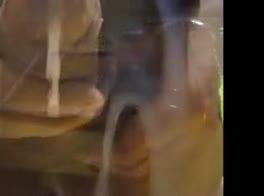 Blast screen! Goopy mega cumshot!